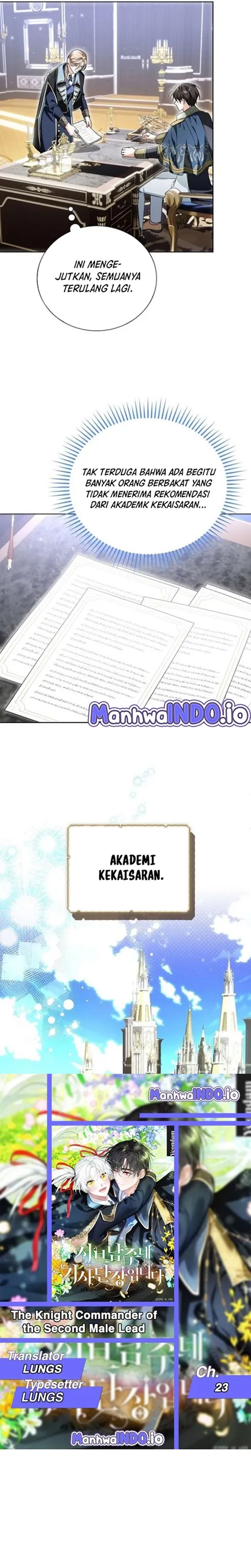 Halaman 2 dari I'm the Commander of the Second Male Lead's Knights Chapter 23