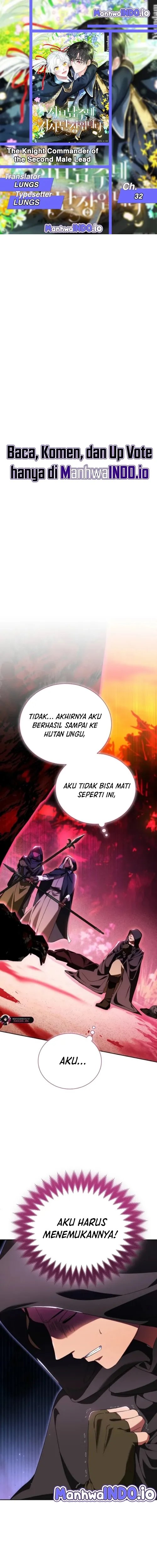 Halaman 1 dari I'm the Commander of the Second Male Lead's Knights Chapter 32