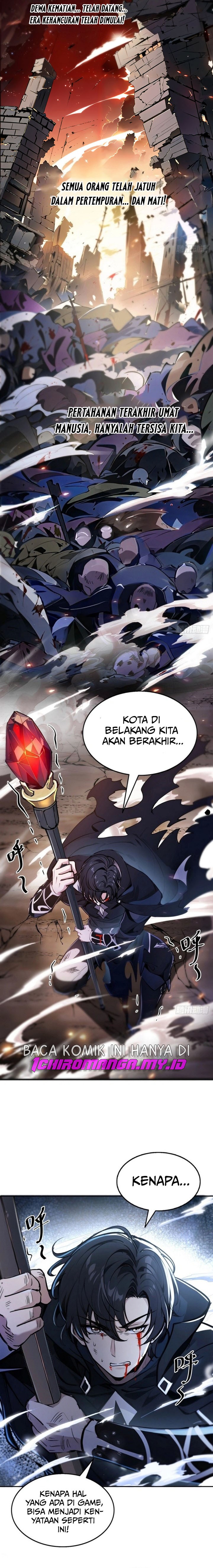 Halaman 4 dari In the Bizarre Invasion, I Took Over the Body of the God of Death and Became the King Chapter 1