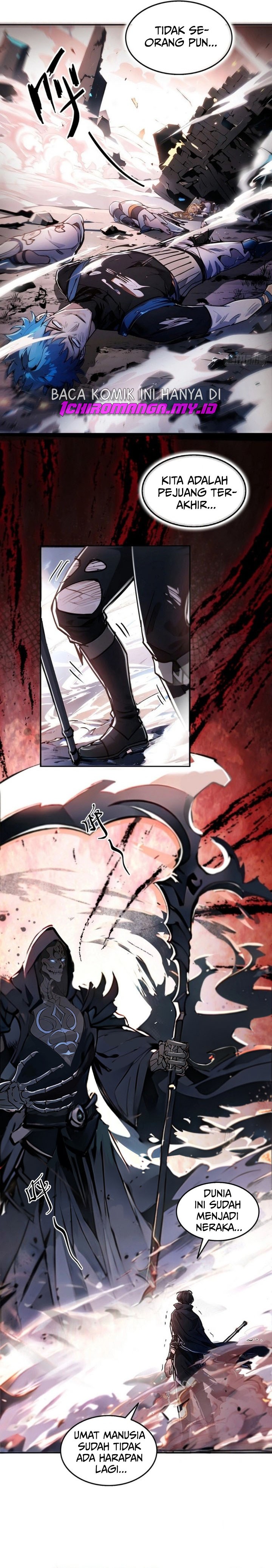 Halaman 5 dari In the Bizarre Invasion, I Took Over the Body of the God of Death and Became the King Chapter 1