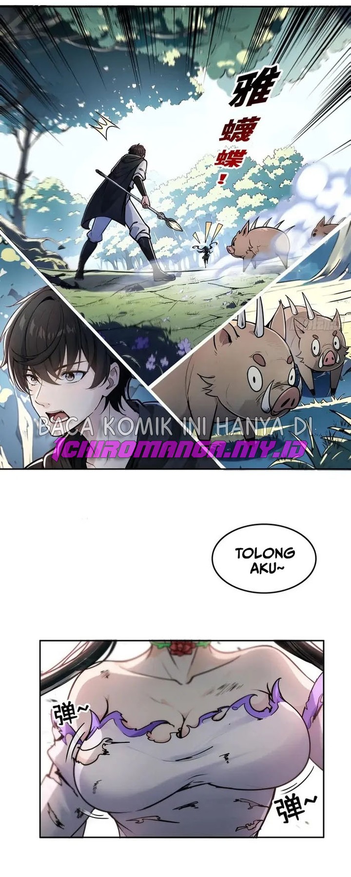 Halaman 5 dari In the Bizarre Invasion, I Took Over the Body of the God of Death and Became the King Chapter 2