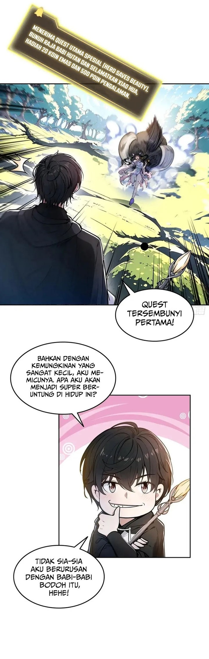 Halaman 7 dari In the Bizarre Invasion, I Took Over the Body of the God of Death and Became the King Chapter 2