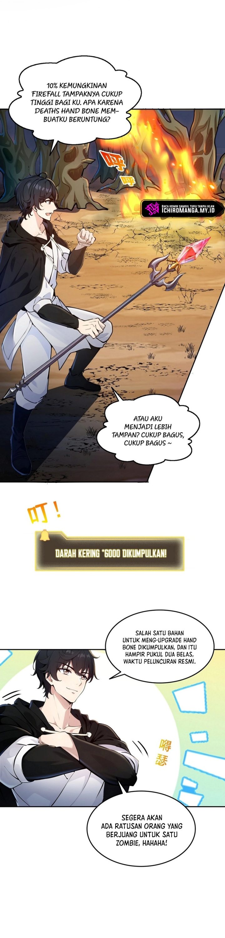 Halaman 18 dari In the Bizarre Invasion, I Took Over the Body of the God of Death and Became the King Chapter 3