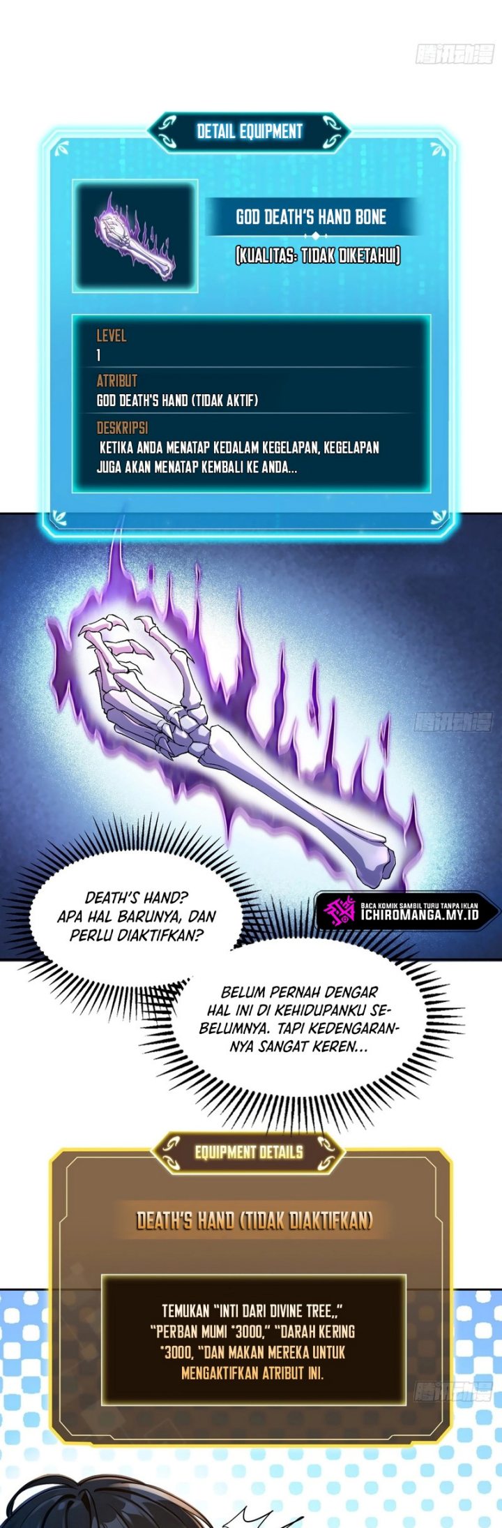 Halaman 2 dari In the Bizarre Invasion, I Took Over the Body of the God of Death and Became the King Chapter 3