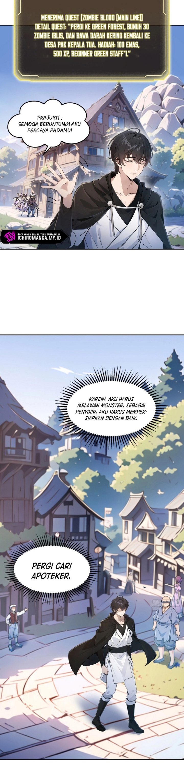 Halaman 9 dari In the Bizarre Invasion, I Took Over the Body of the God of Death and Became the King Chapter 3