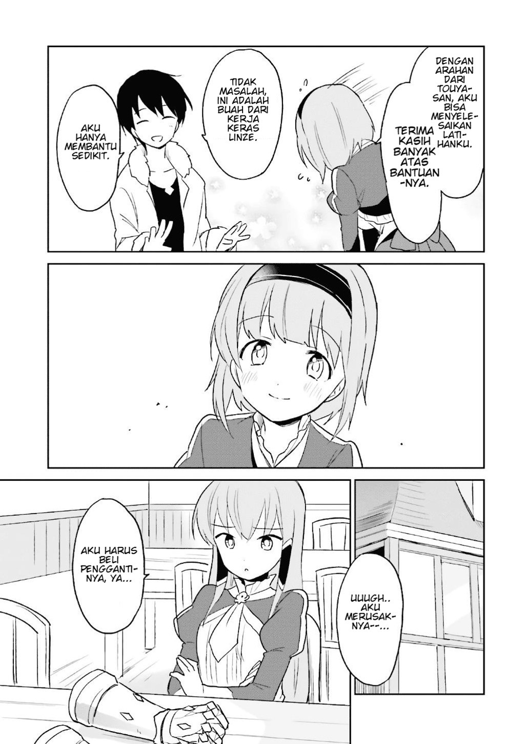 Halaman 16 dari Isekai wa Smartphone to Tomo ni. Chapter 15