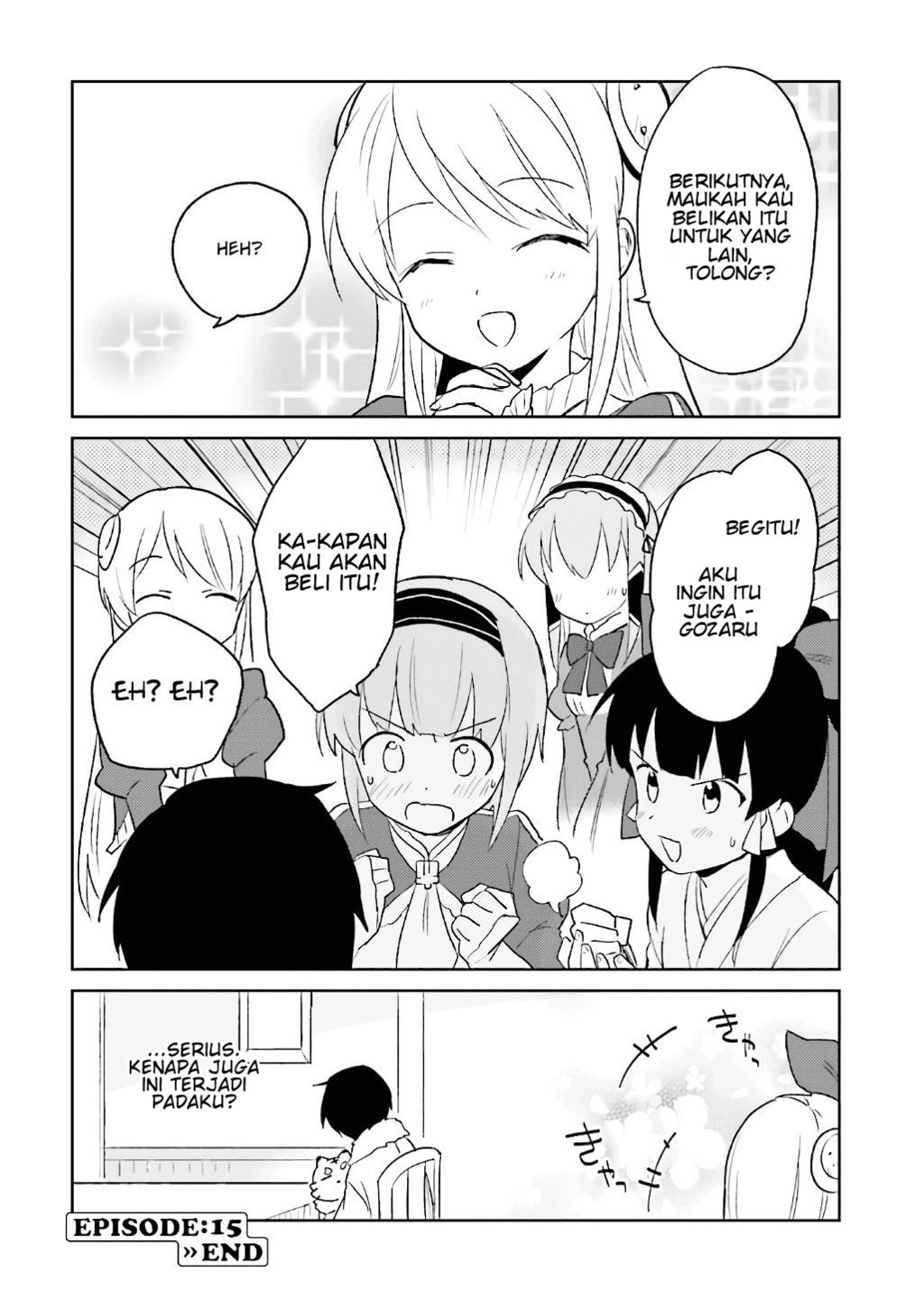 Halaman 27 dari Isekai wa Smartphone to Tomo ni. Chapter 15