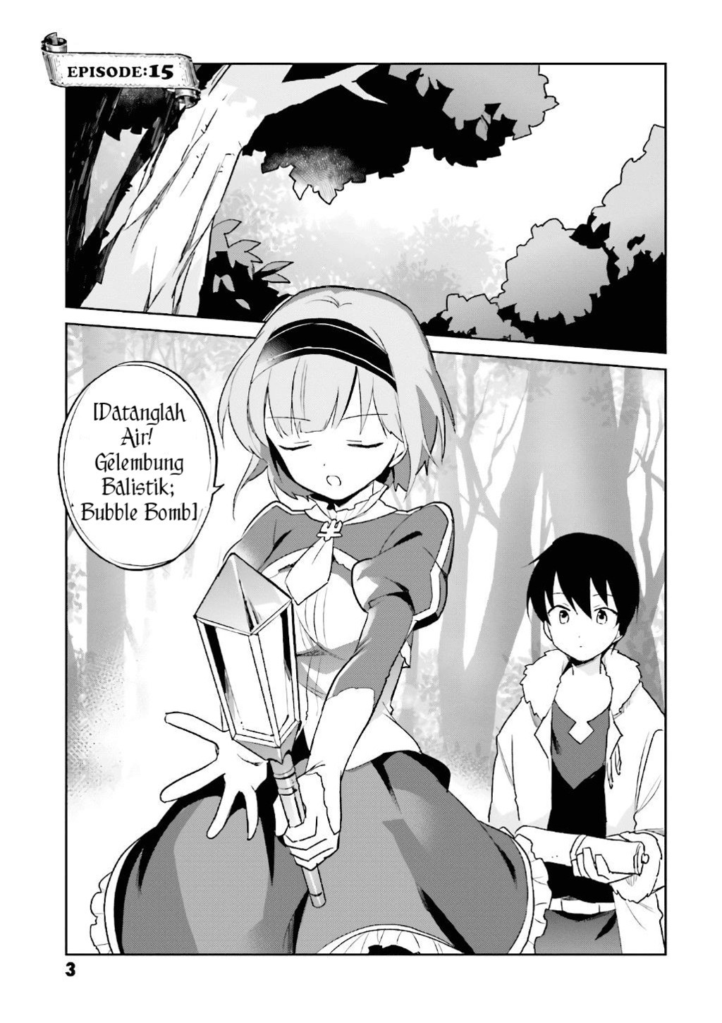 Halaman 5 dari Isekai wa Smartphone to Tomo ni. Chapter 15