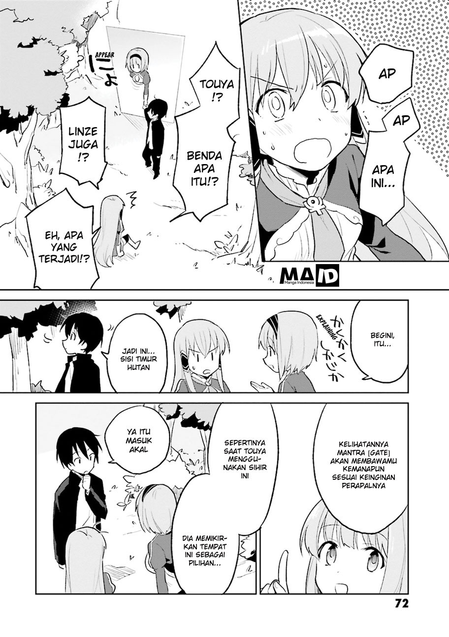 Halaman 34 dari Isekai wa Smartphone to Tomo ni. Chapter 2