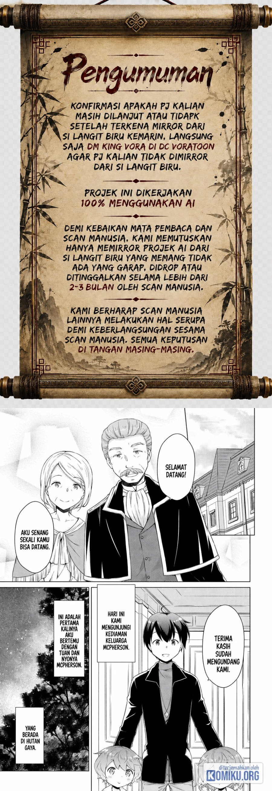 Halaman 1 dari Isekai Yururi Kikou - Raising Children While Being an Adventurer Chapter 74