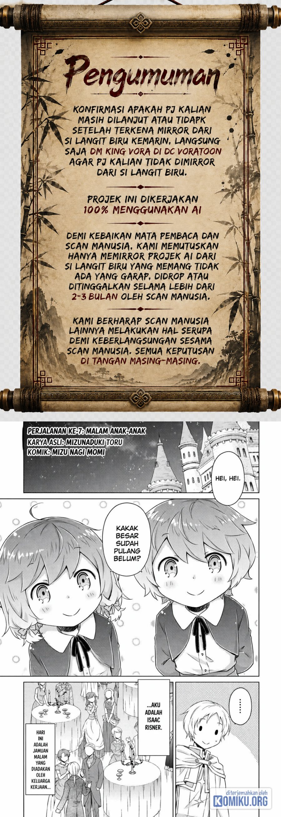 Halaman 1 dari Isekai Yururi Kikou - Raising Children While Being an Adventurer Chapter 77
