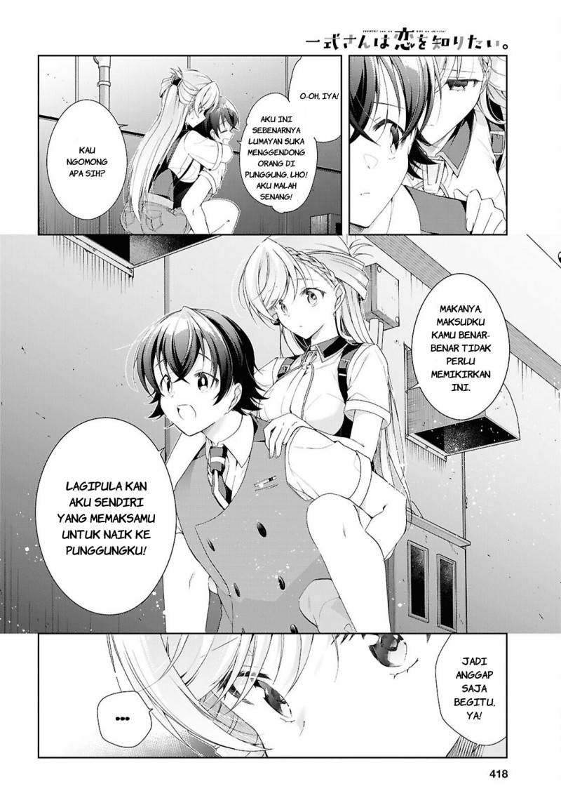 Isshiki-san wa Koi wo Shiritai chapter 52 halaman 15