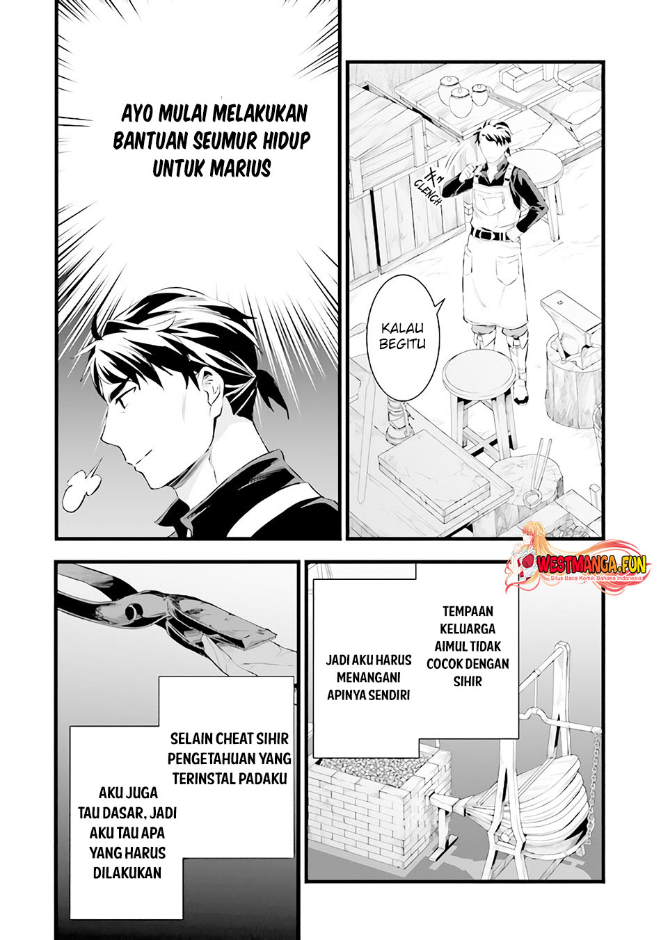 Halaman 28 dari Kajiya de Hajimeru Isekai Slow Life Chapter 13