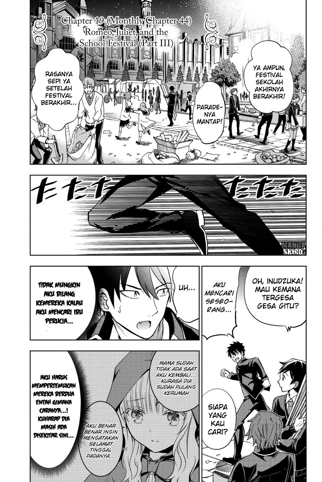 Halaman 2 dari Kishuku Gakkou no Juliet Chapter 44