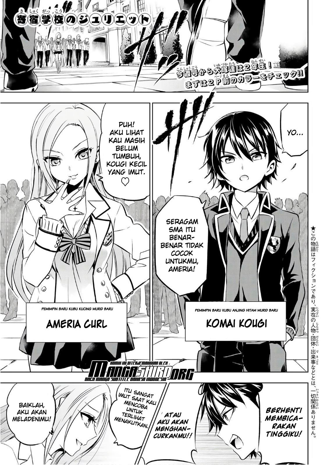 Halaman 2 dari Kishuku Gakkou no Juliet Chapter 70