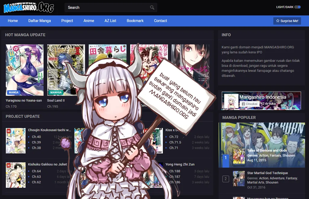 Halaman 23 dari Kishuku Gakkou no Juliet Chapter 71