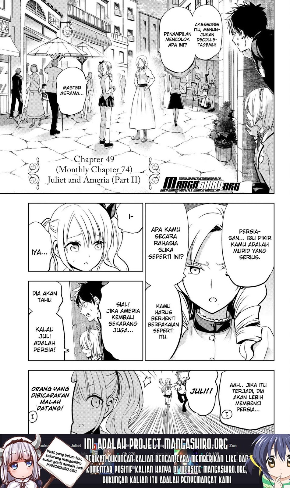 Halaman 2 dari Kishuku Gakkou no Juliet Chapter 74