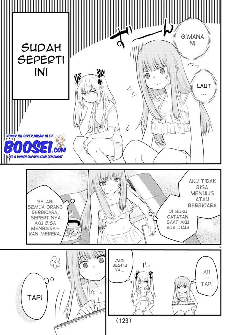 Halaman 7 dari Koe ga Dasenai Shoujo wa "Kanojo ga Yasashi Sugiru" to Omotte Iru Chapter 18