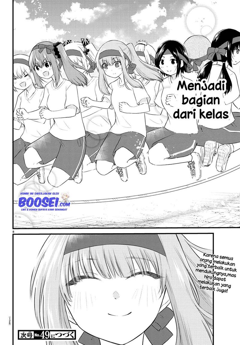 Halaman 10 dari Koe ga Dasenai Shoujo wa "Kanojo ga Yasashi Sugiru" to Omotte Iru Chapter 38