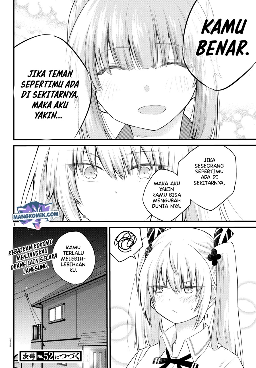 Halaman 9 dari Koe ga Dasenai Shoujo wa "Kanojo ga Yasashi Sugiru" to Omotte Iru Chapter 41
