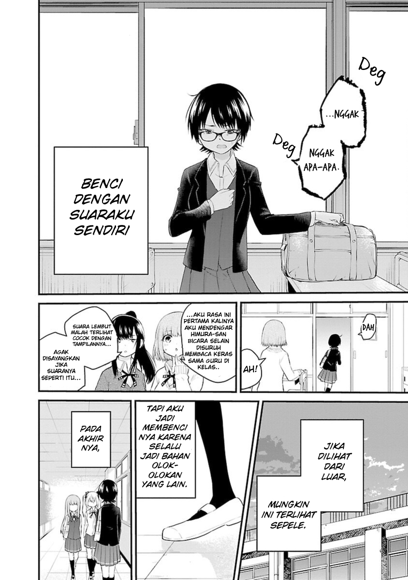 Halaman 3 dari Koe ga Dasenai Shoujo wa "Kanojo ga Yasashi Sugiru" to Omotte Iru Chapter 43