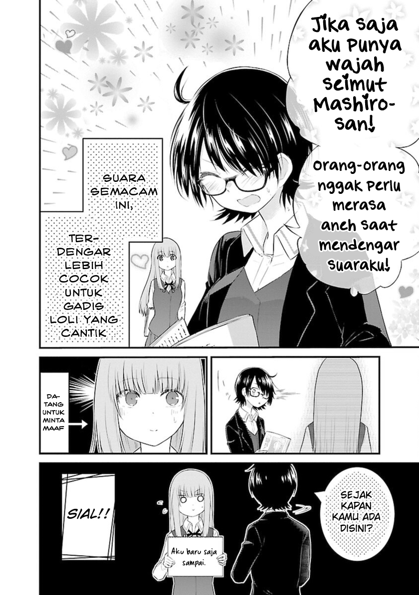 Halaman 9 dari Koe ga Dasenai Shoujo wa "Kanojo ga Yasashi Sugiru" to Omotte Iru Chapter 43