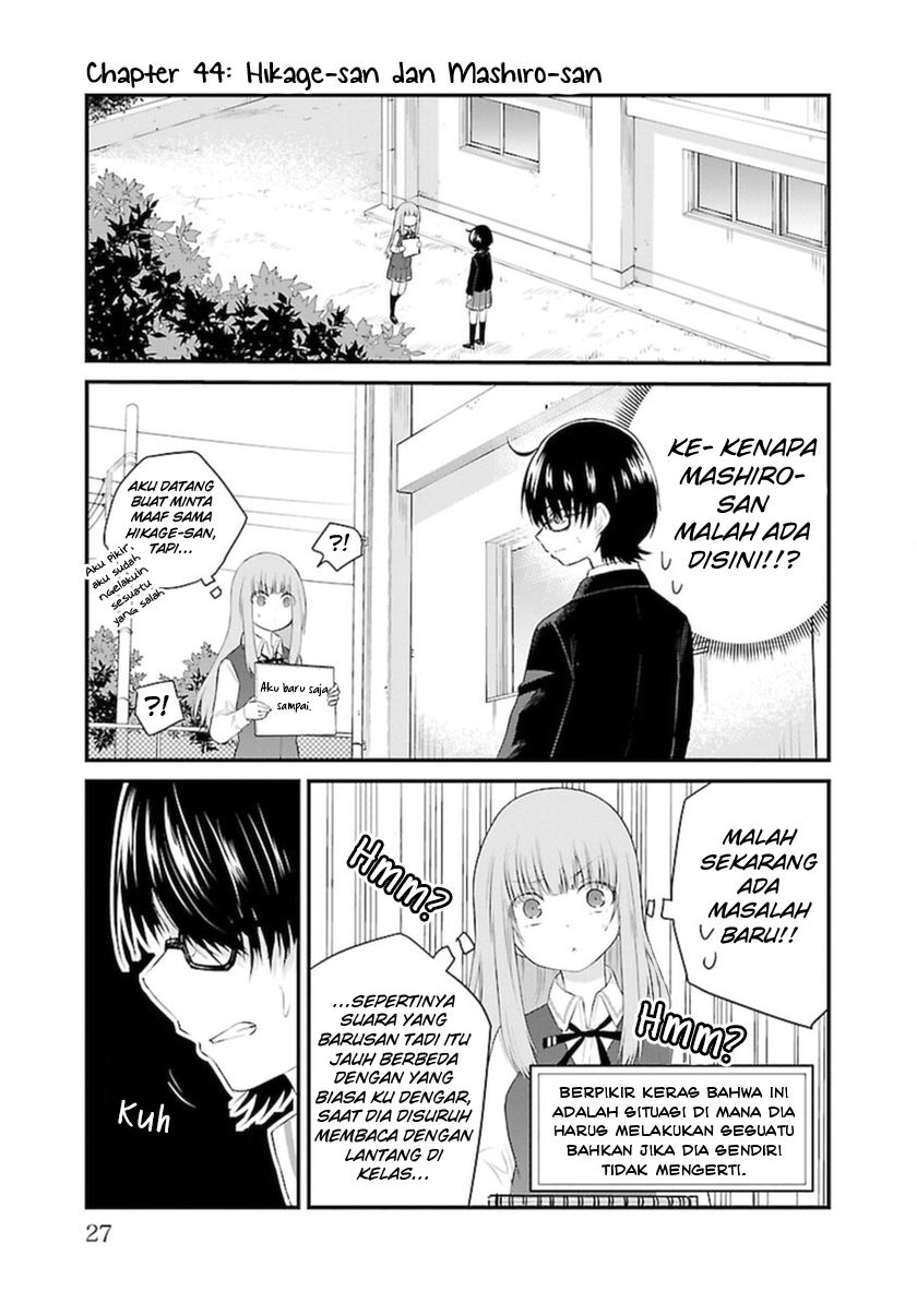 Halaman 2 dari Koe ga Dasenai Shoujo wa "Kanojo ga Yasashi Sugiru" to Omotte Iru Chapter 44