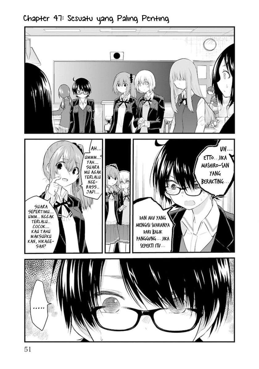 Halaman 2 dari Koe ga Dasenai Shoujo wa "Kanojo ga Yasashi Sugiru" to Omotte Iru Chapter 47