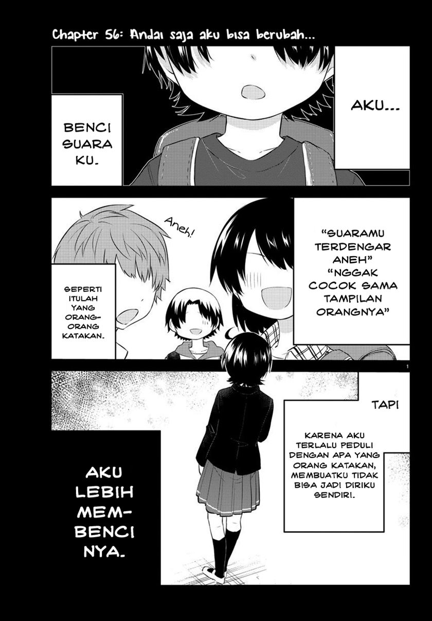 Halaman 3 dari Koe ga Dasenai Shoujo wa "Kanojo ga Yasashi Sugiru" to Omotte Iru Chapter 56