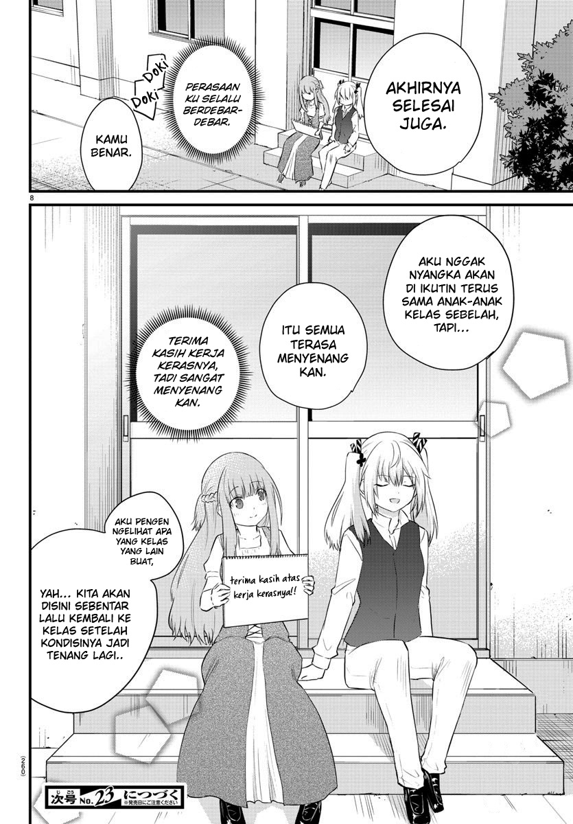 Halaman 10 dari Koe ga Dasenai Shoujo wa "Kanojo ga Yasashi Sugiru" to Omotte Iru Chapter 61