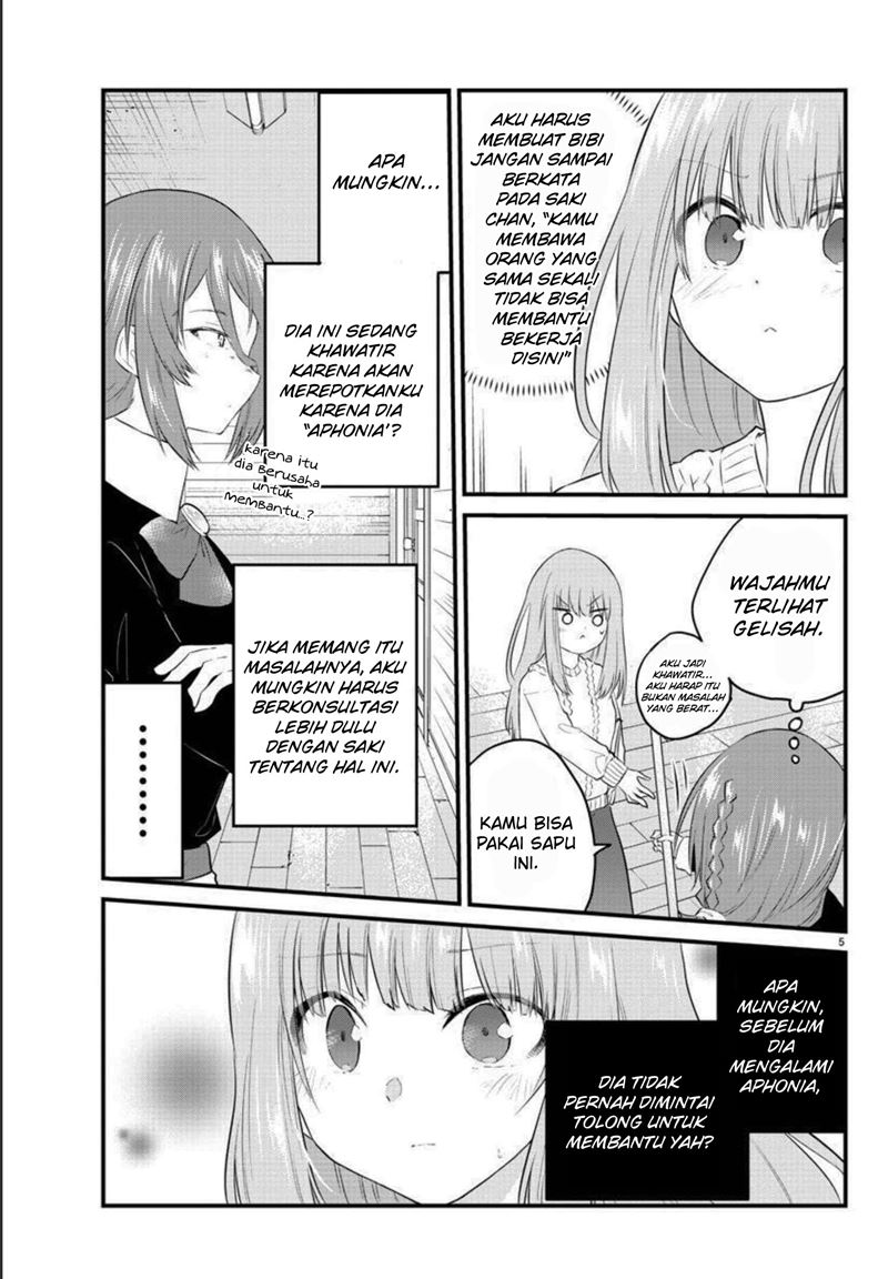 Halaman 8 dari Koe ga Dasenai Shoujo wa "Kanojo ga Yasashi Sugiru" to Omotte Iru Chapter 90