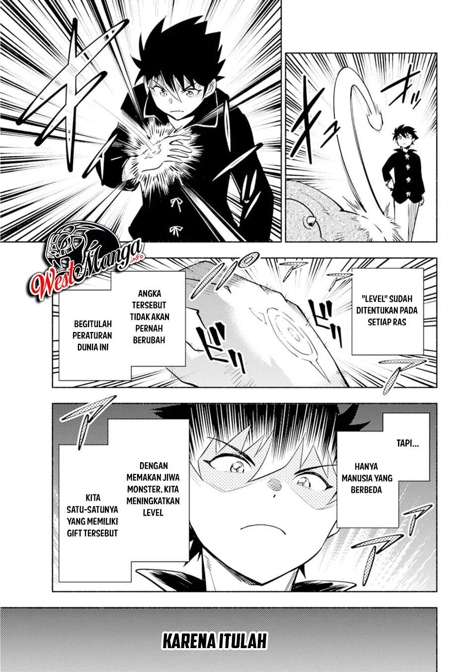 Halaman 24 dari Kono Sekai de Ore dake ga "Level Up" wo Shitteiru Chapter 1