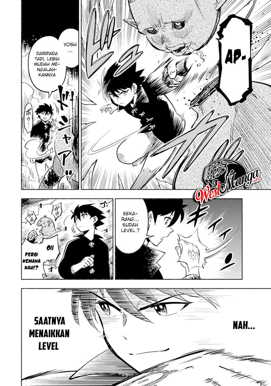 Halaman 32 dari Kono Sekai de Ore dake ga "Level Up" wo Shitteiru Chapter 1
