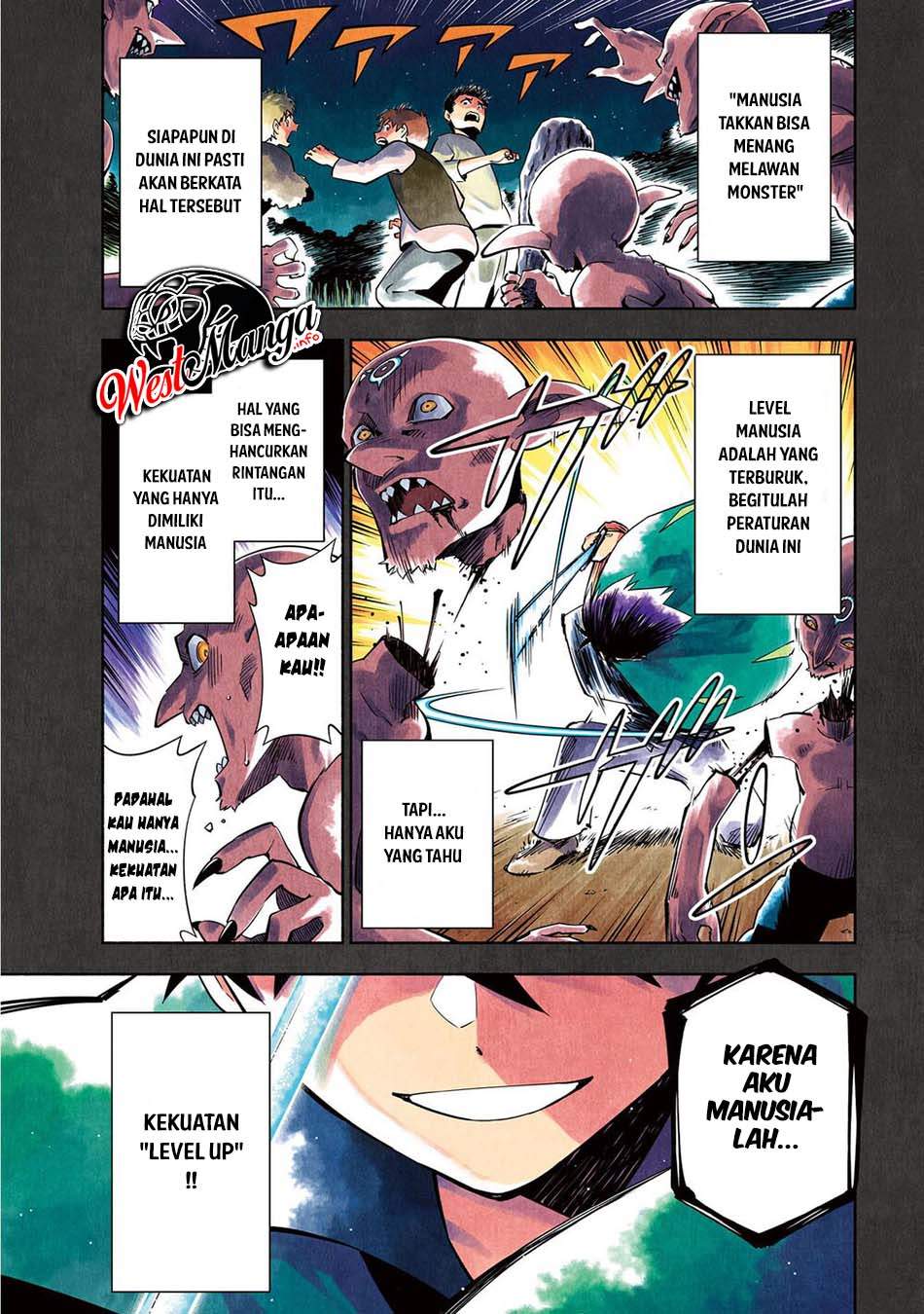 Halaman 4 dari Kono Sekai de Ore dake ga "Level Up" wo Shitteiru Chapter 1