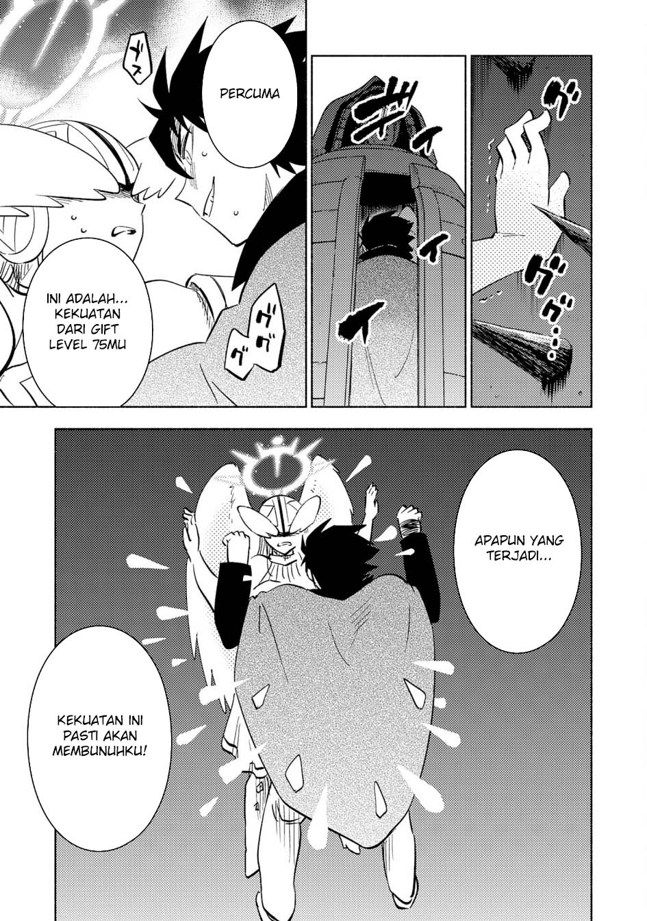 Halaman 8 dari Kono Sekai de Ore dake ga "Level Up" wo Shitteiru Chapter 24