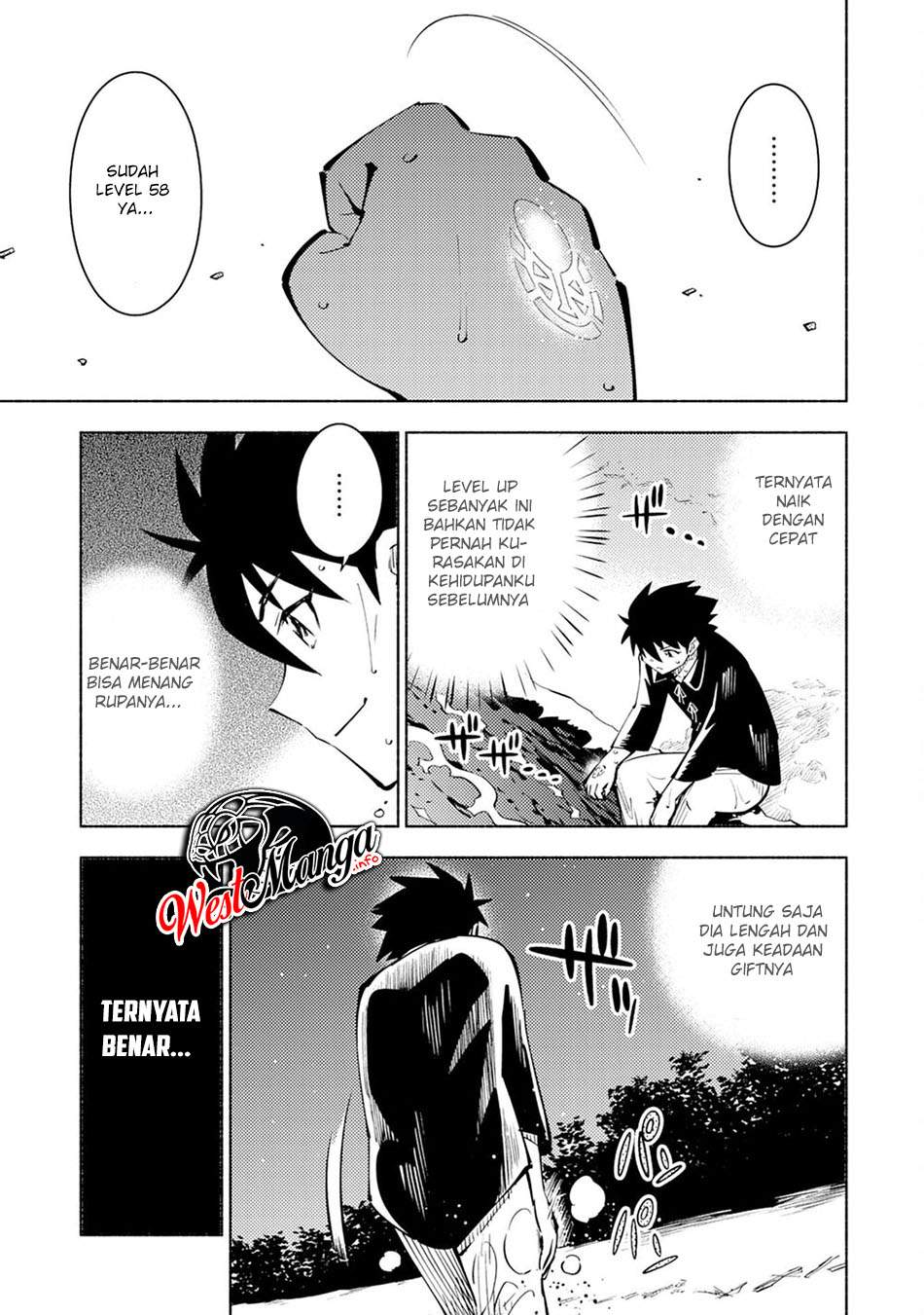 Halaman 32 dari Kono Sekai de Ore dake ga "Level Up" wo Shitteiru Chapter 3
