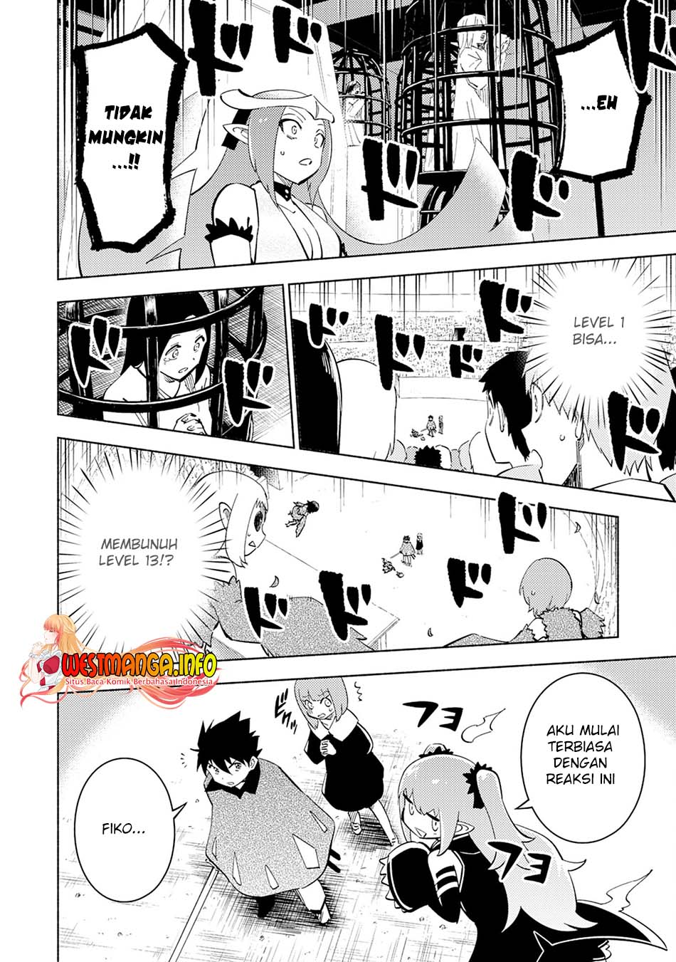 Halaman 4 dari Kono Sekai de Ore dake ga "Level Up" wo Shitteiru Chapter 9