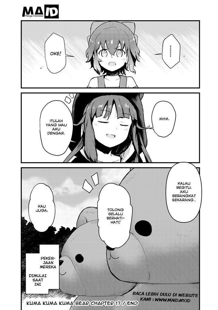 Halaman 19 dari Kuma Kuma Kuma Bear Chapter 17