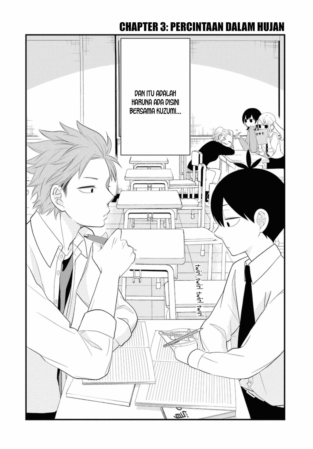 Halaman 3 dari Kusumi-kun, Kuuki Yometemasu ka? Chapter 3