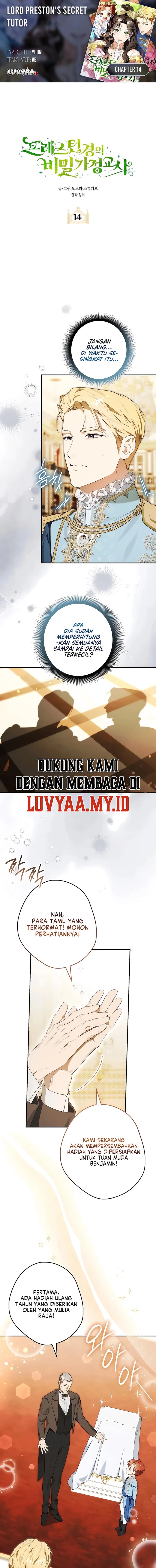 Halaman 1 dari Lord Preston’s Secret Tutor Chapter 14