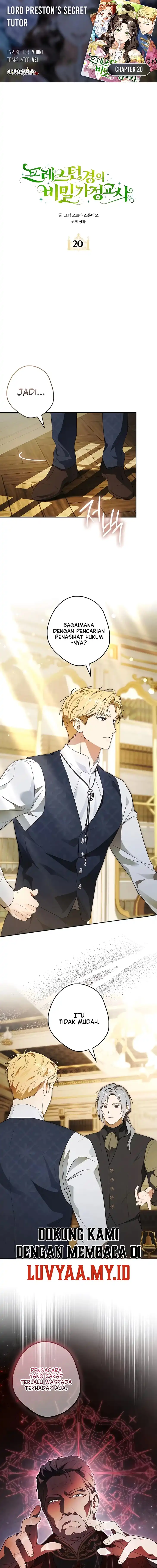 Halaman 1 dari Lord Preston’s Secret Tutor Chapter 20