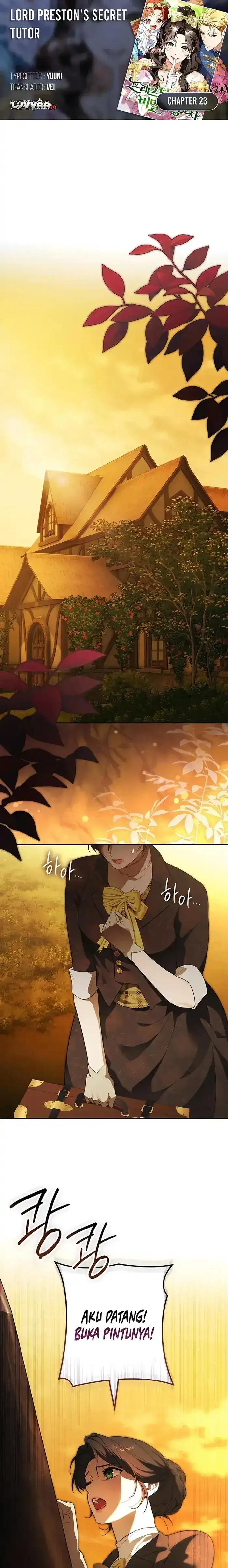 Halaman 1 dari Lord Preston’s Secret Tutor Chapter 23