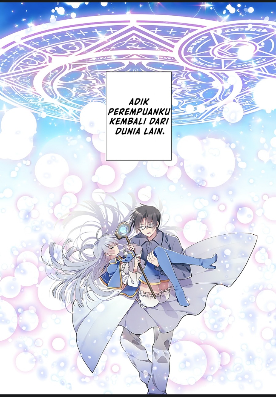 Halaman 3 dari Mahou wa Isekai ni Oite Kimashita. ~Tensai Madoushi Datta Imouto no Yowakute New Game~ Chapter 1