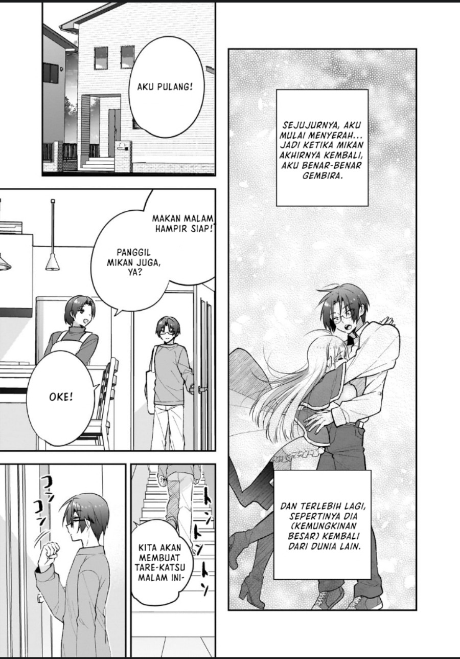 Halaman 9 dari Mahou wa Isekai ni Oite Kimashita. ~Tensai Madoushi Datta Imouto no Yowakute New Game~ Chapter 1