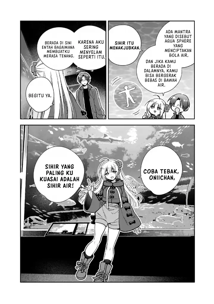 Halaman 13 dari Mahou wa Isekai ni Oite Kimashita. ~Tensai Madoushi Datta Imouto no Yowakute New Game~ Chapter 3
