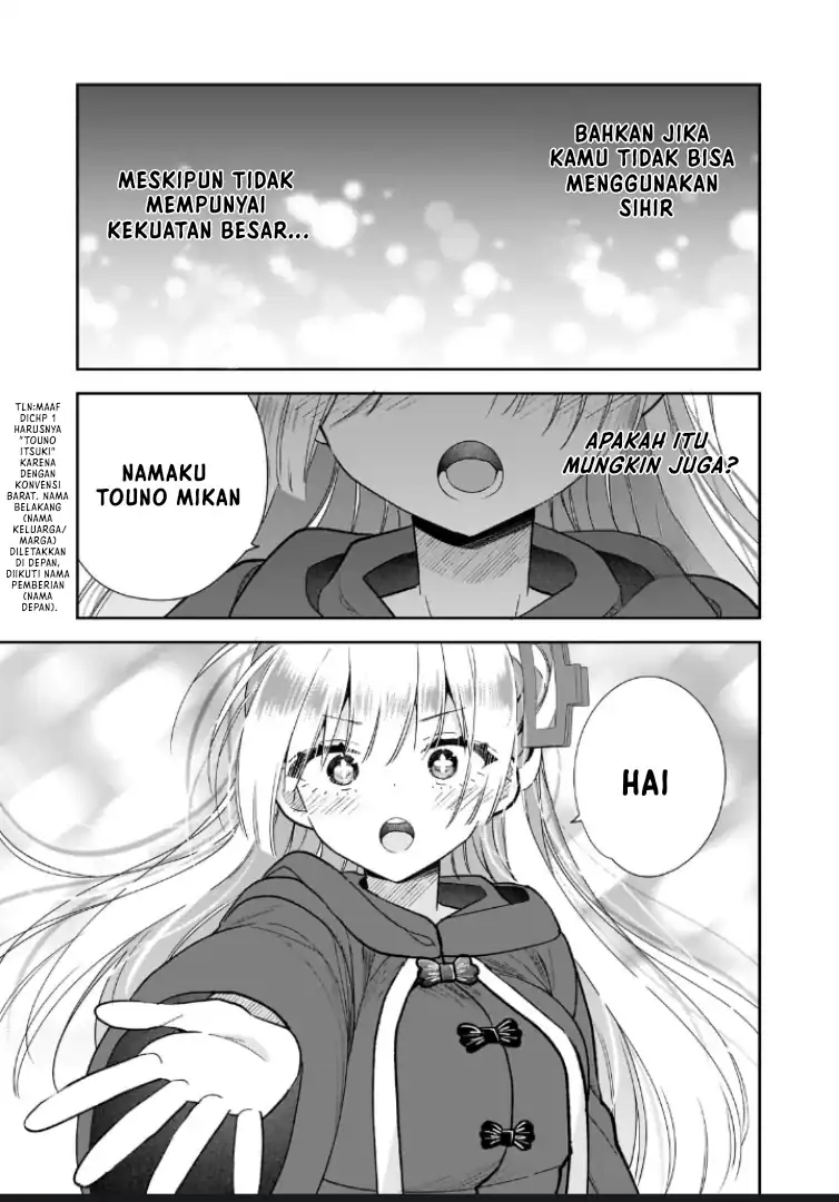 Halaman 28 dari Mahou wa Isekai ni Oite Kimashita. ~Tensai Madoushi Datta Imouto no Yowakute New Game~ Chapter 4