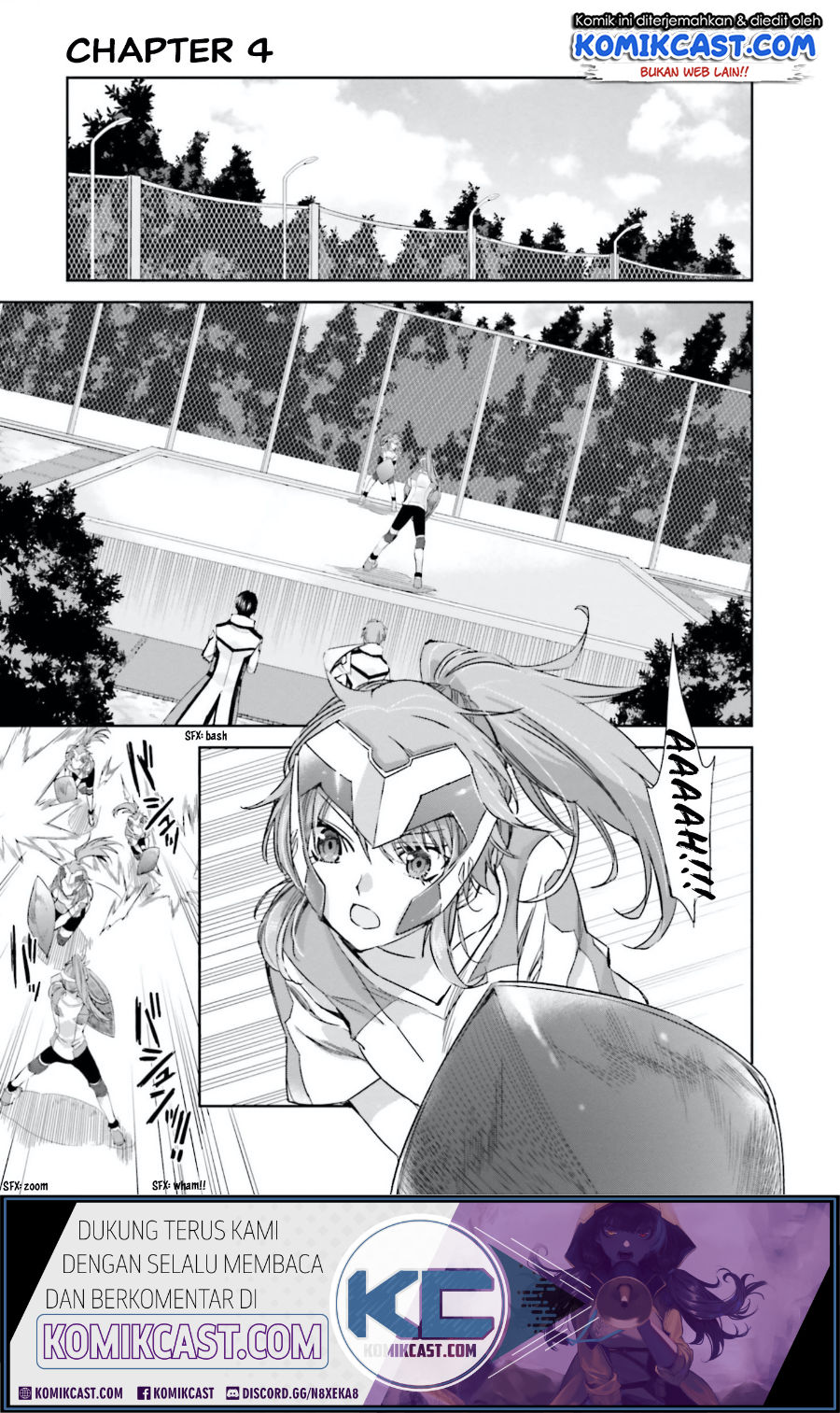 Halaman 2 dari Mahouka Koukou no Rettousei: Steeplechase-hen Chapter 4