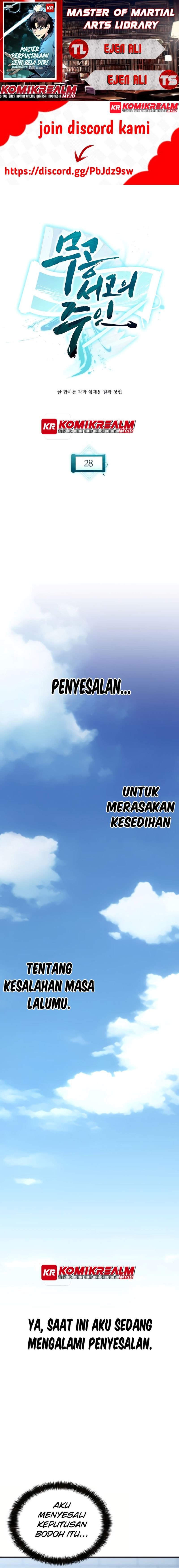 Halaman 1 dari Master of the Martial Arts Library Chapter 28