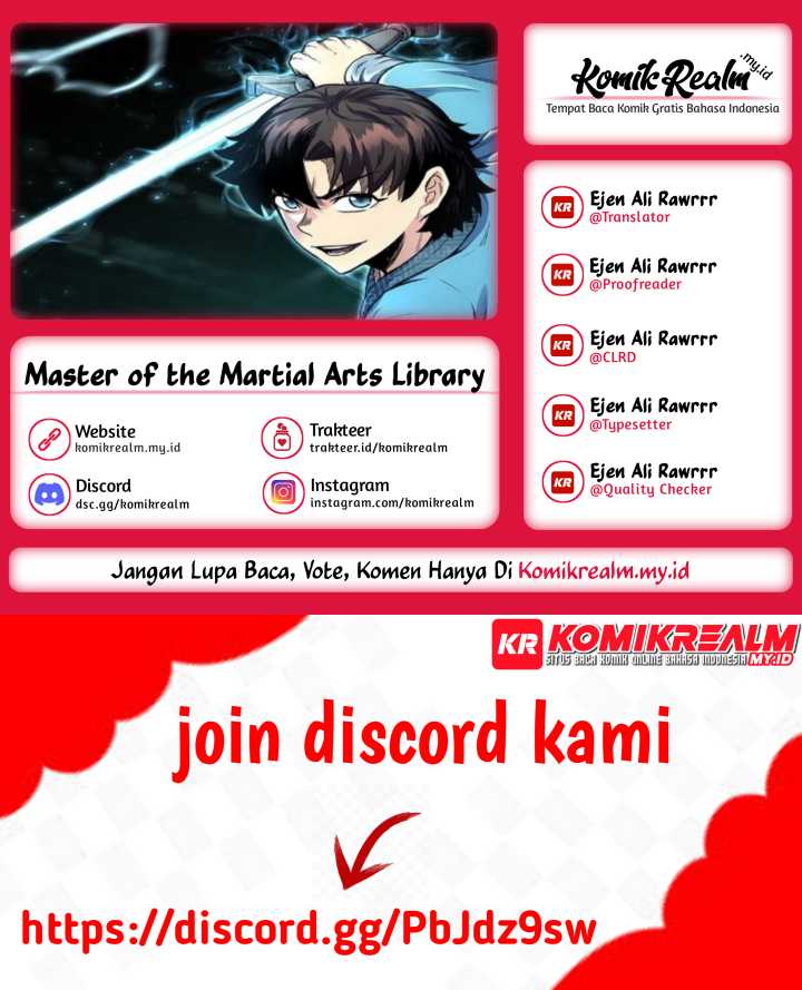 Halaman 1 dari Master of the Martial Arts Library Chapter 36