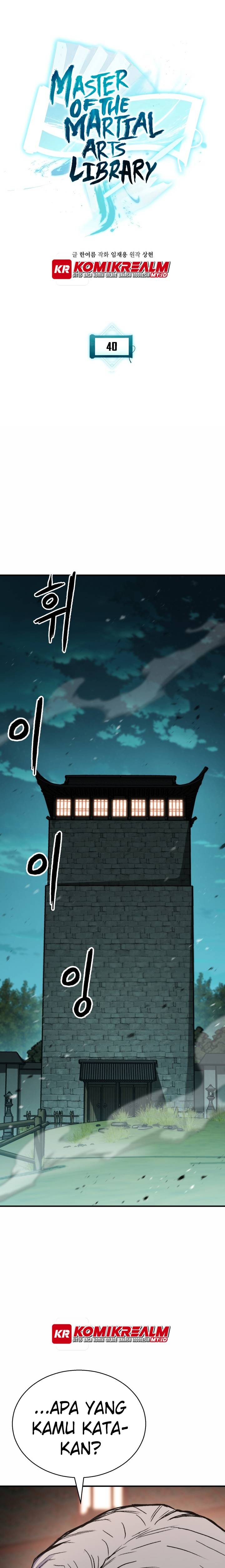 Halaman 2 dari Master of the Martial Arts Library Chapter 40